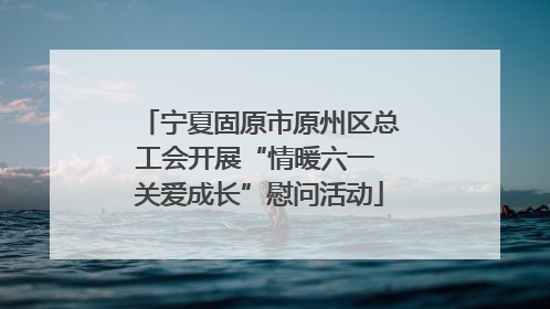宁夏固原市原州区总工会开展“情暖六一 关爱成长”慰问活动