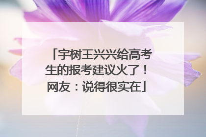 宇树王兴兴给高考生的报考建议火了！网友：说得很实在