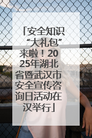 安全知识“大礼包”来啦！2025年湖北省暨武汉市安全宣传咨询日活动在汉举行