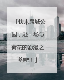 快来泉城公园，赴一场与荷花的浪漫之约吧！