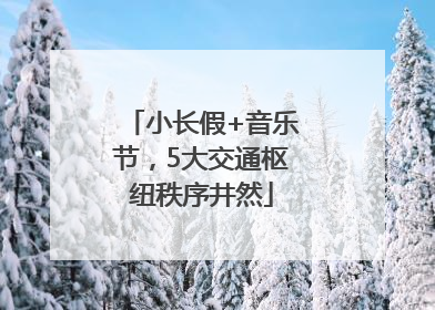 小长假+音乐节，5大交通枢纽秩序井然