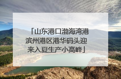 山东港口渤海湾港滨州港区港华码头迎来入夏生产小高峰