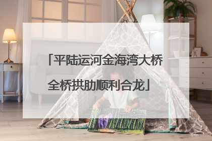 平陆运河金海湾大桥全桥拱肋顺利合龙