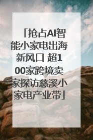 抢占AI智能小家电出海新风口 超100家跨境卖家探访慈溪小家电产业带