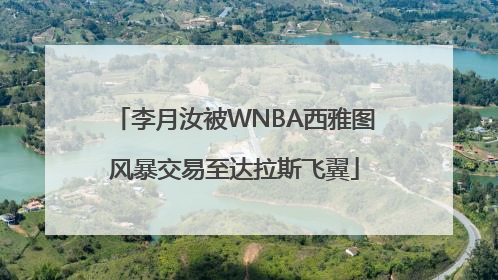李月汝被WNBA西雅图风暴交易至达拉斯飞翼