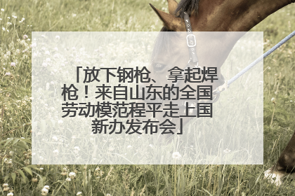 放下钢枪、拿起焊枪！来自山东的全国劳动模范程平走上国新办发布会