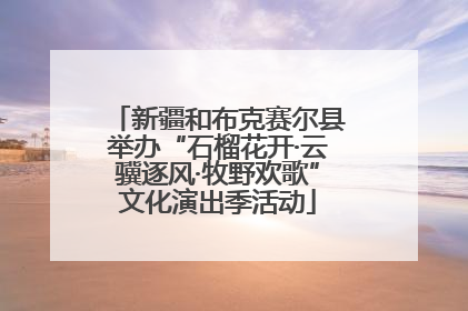 新疆和布克赛尔县举办“石榴花开·云骥逐风·牧野欢歌”文化演出季活动