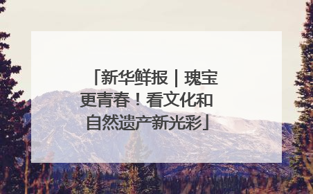 新华鲜报｜瑰宝更青春！看文化和自然遗产新光彩