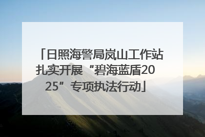 日照海警局岚山工作站扎实开展“碧海蓝盾2025”专项执法行动