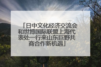 日中文化经济交流会和世博国际联盟上海代表处一行来山东巨野共商合作新机遇