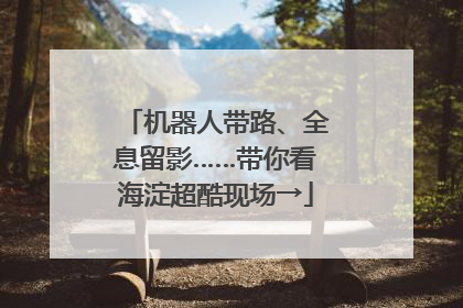 机器人带路、全息留影……带你看海淀超酷现场→