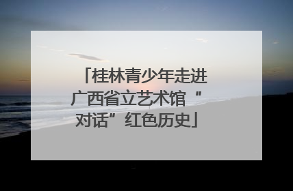 桂林青少年走进广西省立艺术馆“对话”红色历史