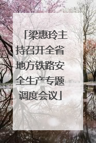梁惠玲主持召开全省地方铁路安全生产专题调度会议
