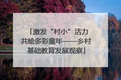 激发“村小”活力 共绘多彩童年——乡村基础教育发展观察
