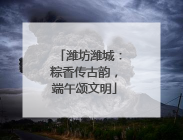 潍坊潍城：粽香传古韵，端午颂文明