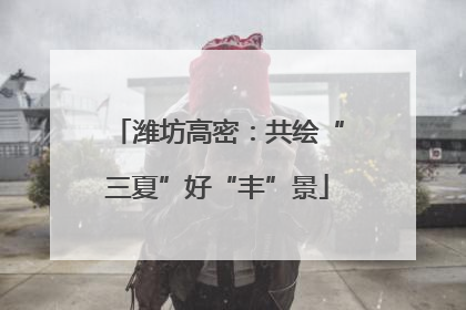 潍坊高密：共绘“三夏”好“丰”景