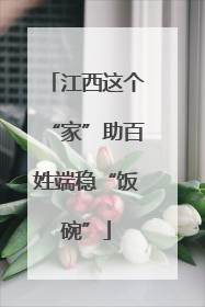 江西这个“家”助百姓端稳“饭碗”