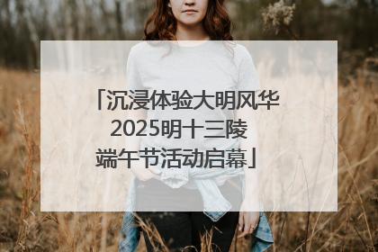 沉浸体验大明风华 2025明十三陵端午节活动启幕