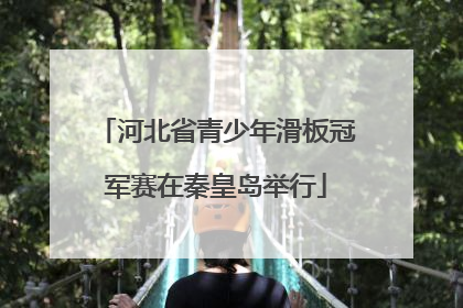 河北省青少年滑板冠军赛在秦皇岛举行