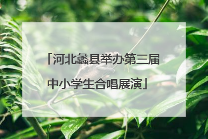 河北蠡县举办第三届中小学生合唱展演