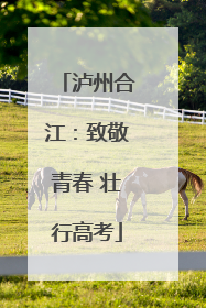 泸州合江：致敬青春 壮行高考