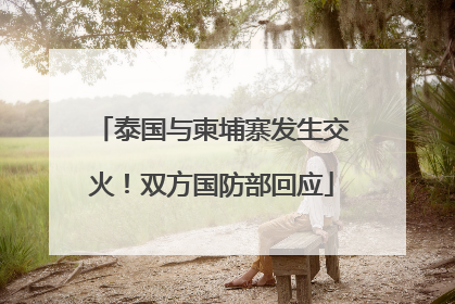泰国与柬埔寨发生交火！双方国防部回应