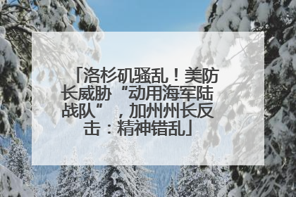 洛杉矶骚乱！美防长威胁“动用海军陆战队”，加州州长反击：精神错乱