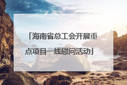 海南省总工会开展重点项目一线慰问活动