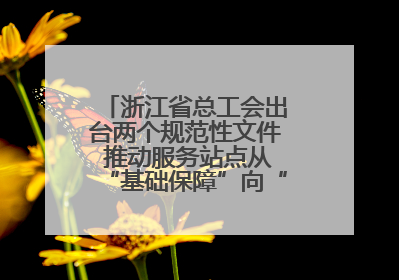 浙江省总工会出台两个规范性文件 推动服务站点从“基础保障”向“品质服务”跃升