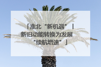淮北“新机遇”丨新旧动能转换为发展“续航增速”