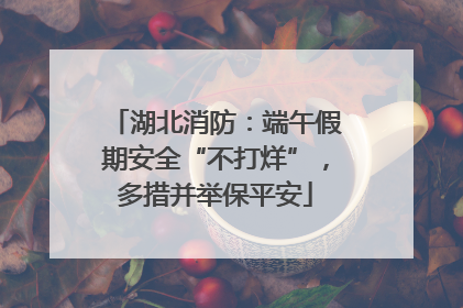 湖北消防：端午假期安全“不打烊”，多措并举保平安