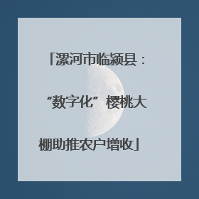 漯河市临颍县：“数字化”樱桃大棚助推农户增收