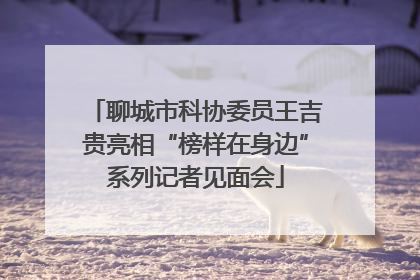 聊城市科协委员王吉贵亮相“榜样在身边”系列记者见面会
