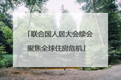 联合国人居大会续会聚焦全球住房危机