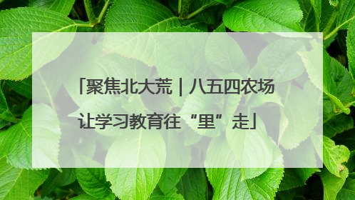 聚焦北大荒｜八五四农场让学习教育往“里”走