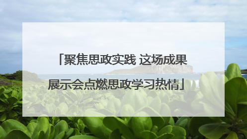 聚焦思政实践 这场成果展示会点燃思政学习热情