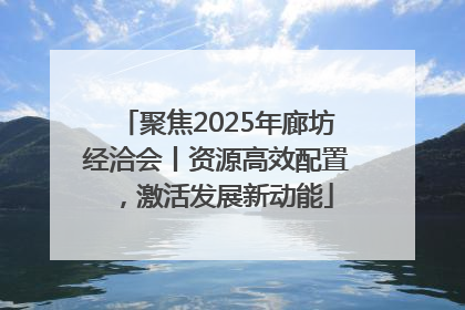 聚焦2025年廊坊经洽会丨资源高效配置，激活发展新动能