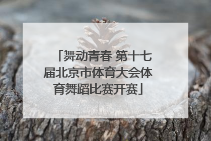 舞动青春 第十七届北京市体育大会体育舞蹈比赛开赛