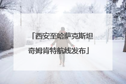 西安至哈萨克斯坦奇姆肯特航线发布