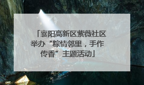 襄阳高新区紫薇社区举办“粽情邻里，手作传香”主题活动