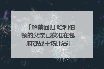 解禁回归 哈利伯顿的父亲已获准在包厢观战主场比赛
