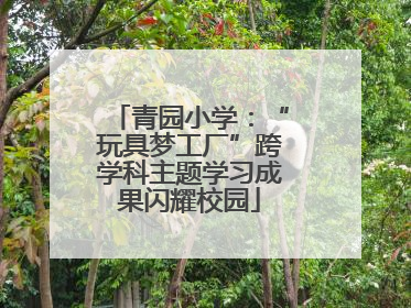 青园小学：“玩具梦工厂”跨学科主题学习成果闪耀校园