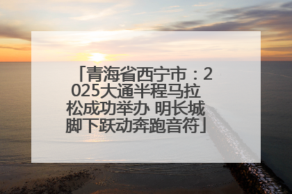 青海省西宁市：2025大通半程马拉松成功举办 明长城脚下跃动奔跑音符