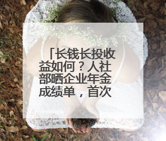 长钱长投收益如何？人社部晒企业年金成绩单，首次公布近三年累计收益率