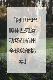 阿里巴巴奥林匹克运动场在杭州全球总部揭幕