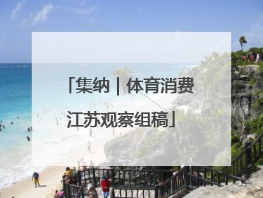 集纳｜体育消费江苏观察组稿