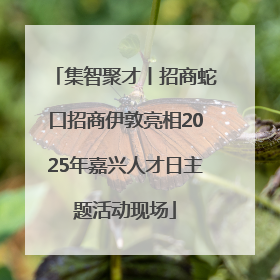 集智聚才丨招商蛇口招商伊敦亮相2025年嘉兴人才日主题活动现场
