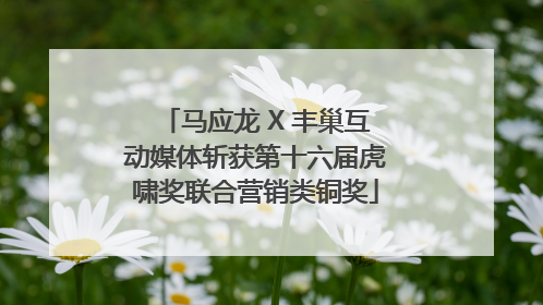 马应龙 X 丰巢互动媒体斩获第十六届虎啸奖联合营销类铜奖