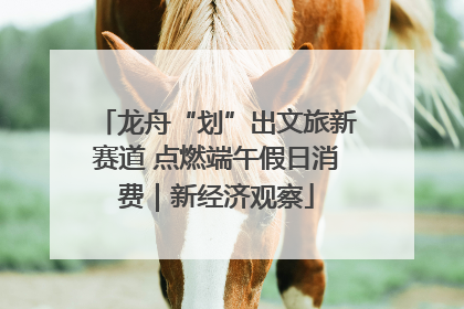 龙舟“划”出文旅新赛道 点燃端午假日消费｜新经济观察
