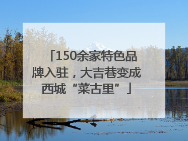 150余家特色品牌入驻，大吉巷变成西城“菜古里”